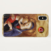 VIRGIN MET KINDERrood Ruby Monogram Case-Mate iPhone Case (Achterkant (horizontaal))