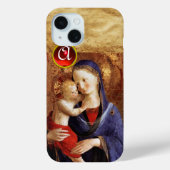 VIRGIN MET KINDERrood Ruby Monogram Case-Mate iPhone Case (Achterkant)