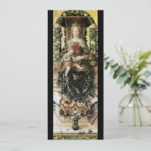 VIRGIN MET KINDERzwart goud Kaart (Staand voorkant)