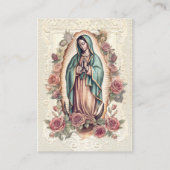 Virgin Mexico Guadalupe - Spaans Funeral Prayer Plaatskaartje (Voorkant)