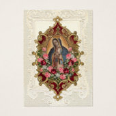 Virgin Mexico Guadalupe - Spaans Funeral Prayer Visitekaartje (Voorkant)