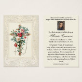 Virgin Mexico Guadalupe - Spaans Funeral Prayer Visitekaartje (Voorkant /achterkant)