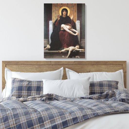 Virgin of Consolation – William Adolphe Bouguereau Canvas Afdruk (Insitu (Slaapkamer))