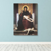 Virgin of Consolation – William Adolphe Bouguereau Canvas Afdruk (Insitu (Houten vloer))