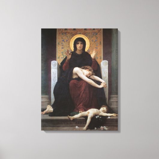 Virgin of Consolation – William Adolphe Bouguereau Canvas Afdruk (Voorkant)