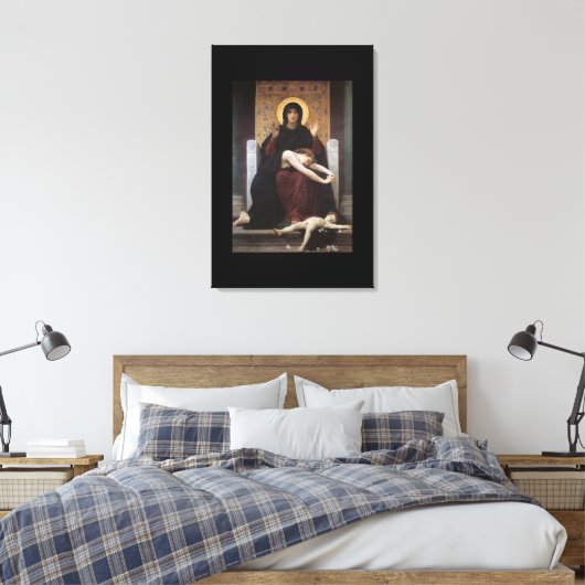 Virgin of Consolation – William Adolphe Bouguereau Canvas Afdruk (Insitu (Slaapkamer))