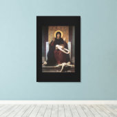 Virgin of Consolation – William Adolphe Bouguereau Canvas Afdruk (Insitu (Houten vloer))