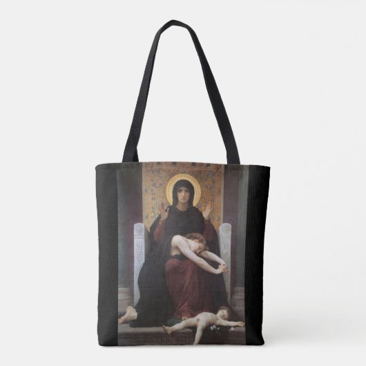 Virgin of Consolation – William Adolphe Bouguereau Tote Bag (Achterkant)
