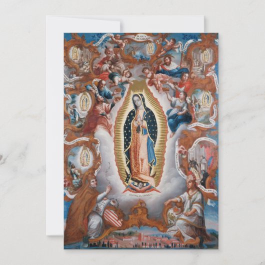 "Virgin of Guadalupe", aangepaste uitnodigingen (Voorkant)