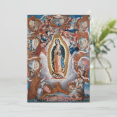 "Virgin of Guadalupe", aangepaste uitnodigingen (Staand voorkant)