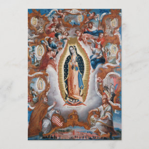 "Virgin of Guadalupe", aangepaste uitnodigingen