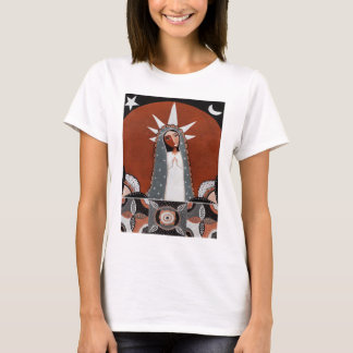 Virgin of Guadalupe and Flowers T-shirt