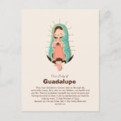 Virgin of Guadalupe Holded by an angel Feestdagenkaart (Voorkant)