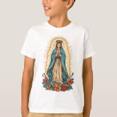 Virgin of Guadalupe Kid's Tee Shirt (Voorkant)