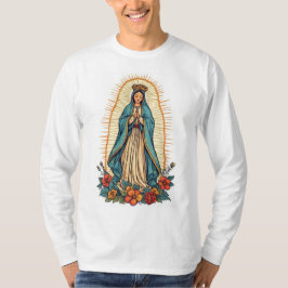 Virgin of Guadalupe Men's Long Sleeve Tee Shirt