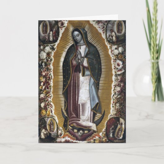 Virgin of Guadalupe Sympathy Condolences Kaart (Voorkant)