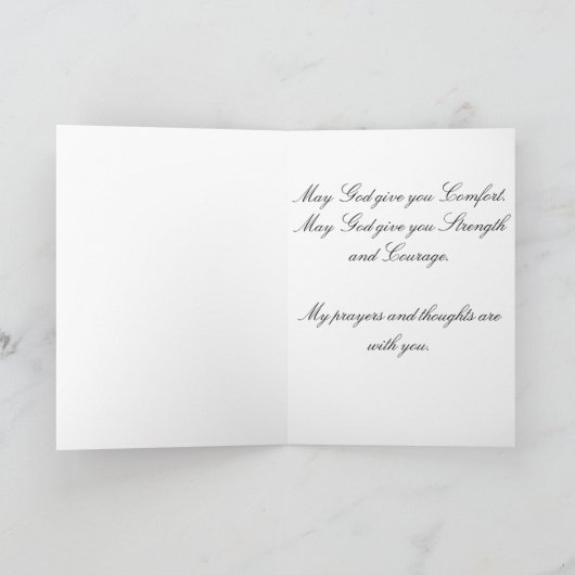 Virgin of Guadalupe Sympathy Condolences Kaart (Binnen)