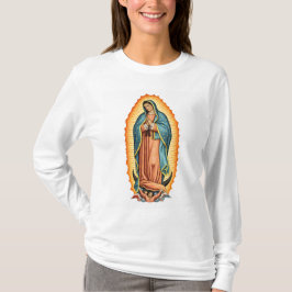 Virgin of Guadalupe Women's Long Sleeve Tee Shirt