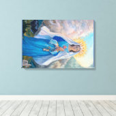 Virgin of Salvation canvas print (Insitu (Houten vloer))