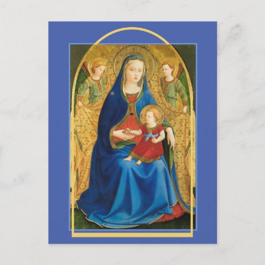 "Virgin of the Pomegranate" Fra Angelico Briefkaart (Voorkant)