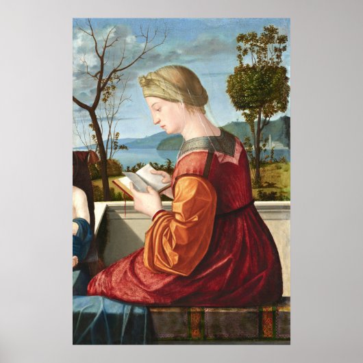 Virgin Reading - Vittore Carpaccio Fine Art Poster (Voorkant)