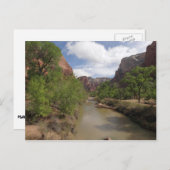 Virgin River in de lente in het Nationaal Park Zio Briefkaart (Voorkant / Achterkant)
