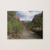 Virgin River in de lente in het Nationaal Park Zio Legpuzzel (Horizontaal)