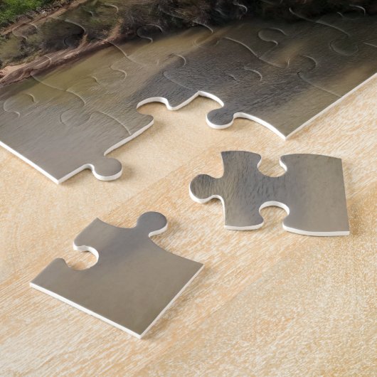 Virgin River in de lente in het Nationaal Park Zio Legpuzzel (Zijkant)