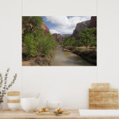 Virgin River in de lente in het Nationaal Park Zio Poster (Keuken)