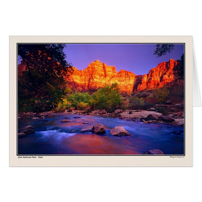 Virgin River - Nationaal Park Zion (Voorkant Horizontaal)