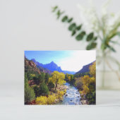 Virgin River, Zion, Utah, Briefkaart (Staand voorkant)