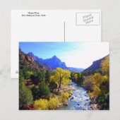 Virgin River, Zion, Utah, Briefkaart (Voorkant / Achterkant)