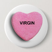 VIRGIN RONDE BUTTON 4,0 CM (Voorkant)