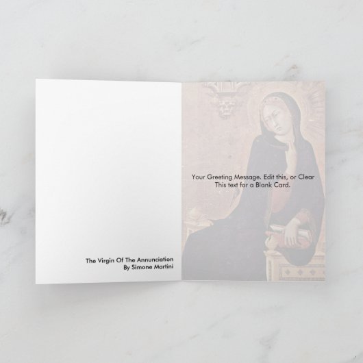 Virgin van de Aankondiging door Simone Martini (Binnen)