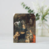 Virgin van de Rocks door Leonardo da Vinci Briefka Briefkaart (Staand voorkant)