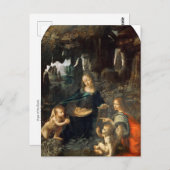 Virgin van de Rocks door Leonardo da Vinci Briefka Briefkaart (Voorkant / Achterkant)
