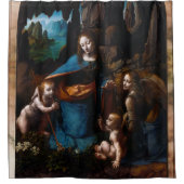 Virgin van de Rocks door Leonardo da Vinci Douchegordijn (Voorkant)