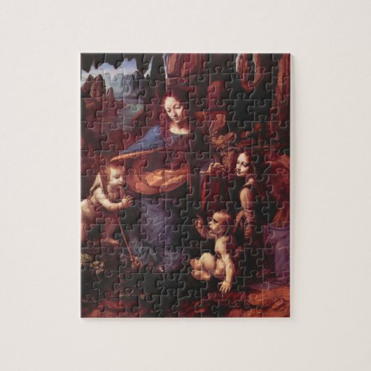 Virgin van de Rocks door Leonardo da Vinci Legpuzzel (Verticaal)