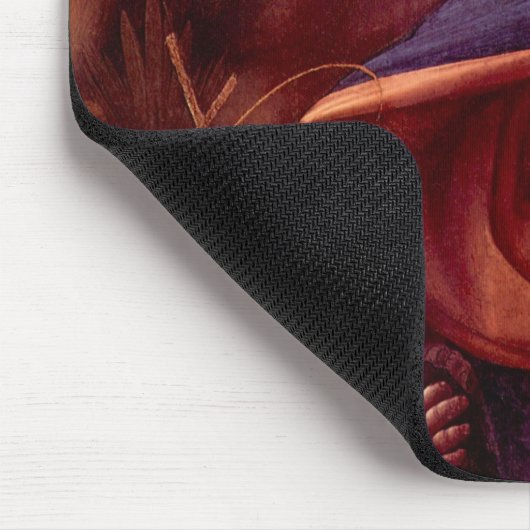 Virgin van de Rocks door Leonardo da Vinci Muismat (Hoek)