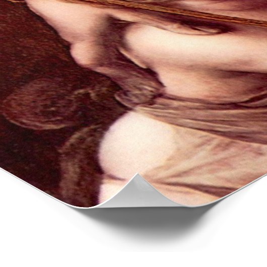 Virgin van de Rocks door Leonardo da Vinci Poster (Hoek)