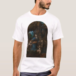 Virgin van de Rocks door Leonardo da Vinci T-shirt