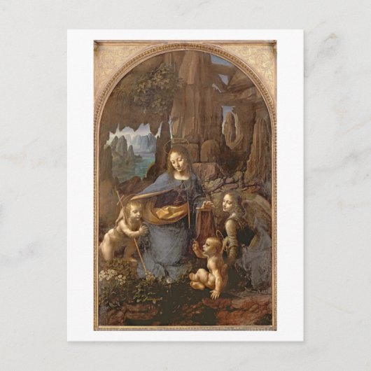 Virgin van de Rotsen Briefkaart (Voorkant)