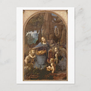 Virgin van de Rotsen Briefkaart