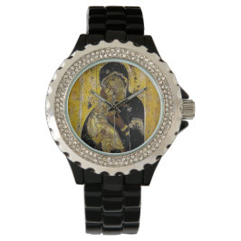 Virgin van het Oekraïense icoon Madonna Keepomwill Horloge