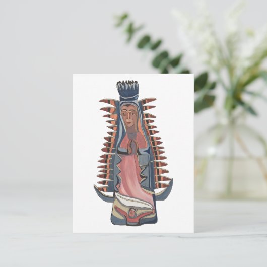 Virgin Virgin Mary Our Lady of Guadalupe schilderi Briefkaart (Staand voorkant)