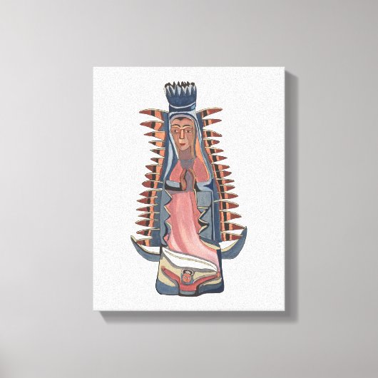 Virgin Virgin Mary Our Lady of Guadalupe schilderi Canvas Afdruk (Voorkant)