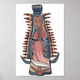 Virgin Virgin Mary Our Lady of Guadalupe schilderi Poster