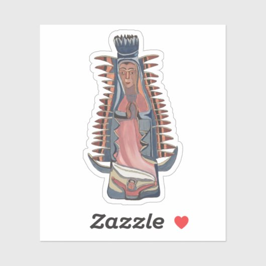 Virgin Virgin Mary Our Lady of Guadalupe schilderi Sticker (Vel)