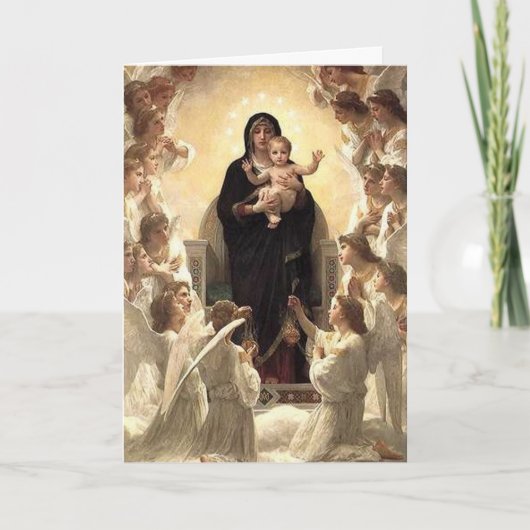 Virgin with Angels - Christmas Card Feestdagen Kaart (Voorkant)