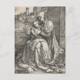 Virgin Zitting door een muur van Albrecht Durer Briefkaart